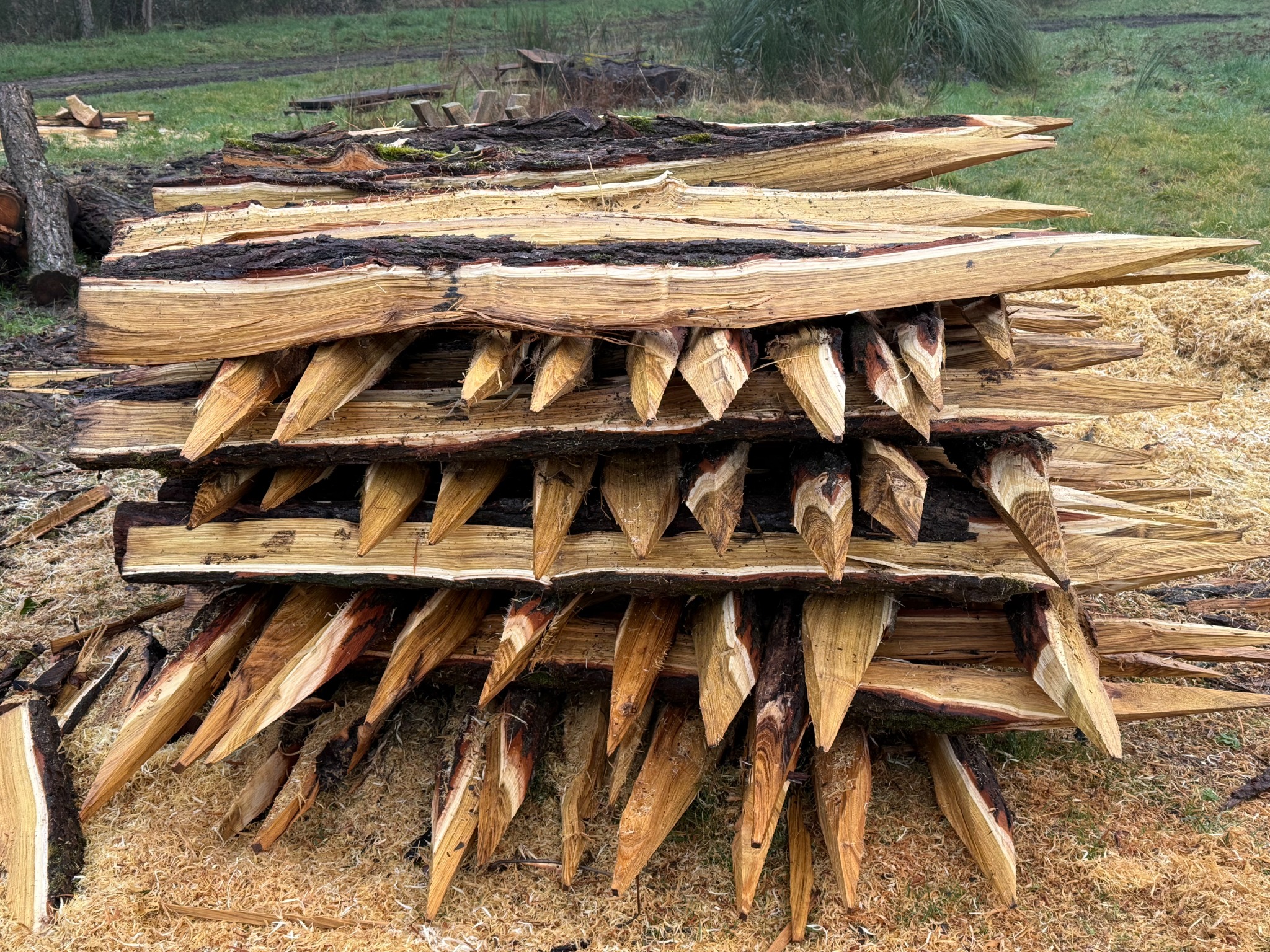 Bois local préparé par l’entreprise